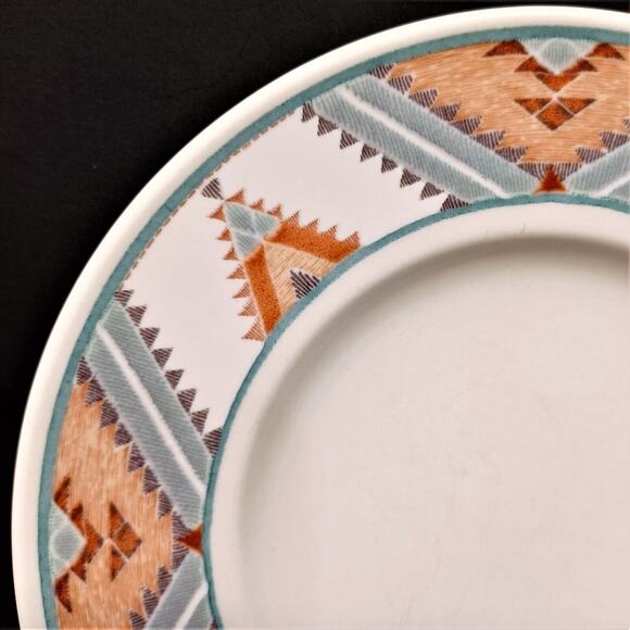 Set/5 Mikasa Saucers Intaglio Santa Fe 6.5" CAC24 Southwest Design - Picture 5 of 7